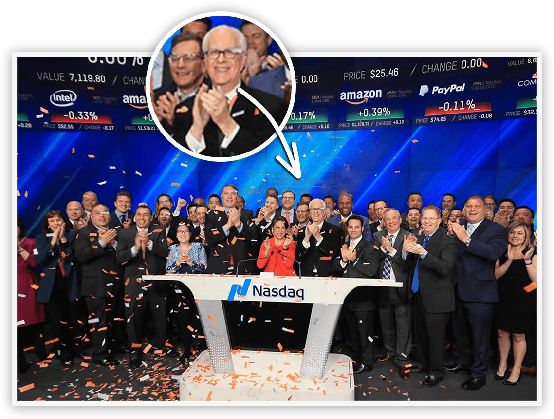 image marc chaikin nasdaq bell