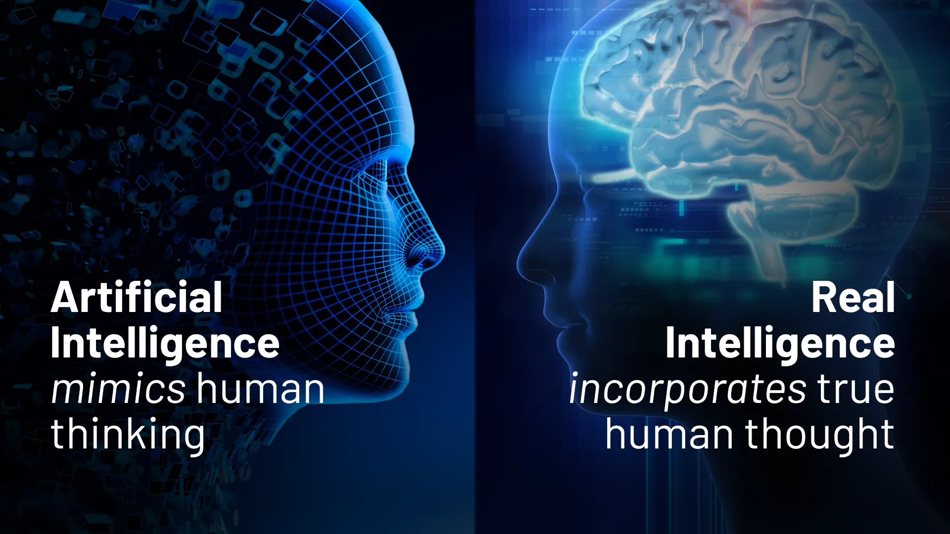 slide artificial vs real intelligence