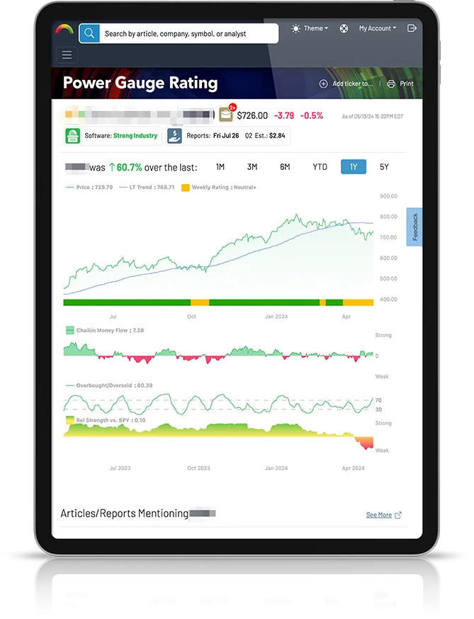 Power Gauge Rating ipad image